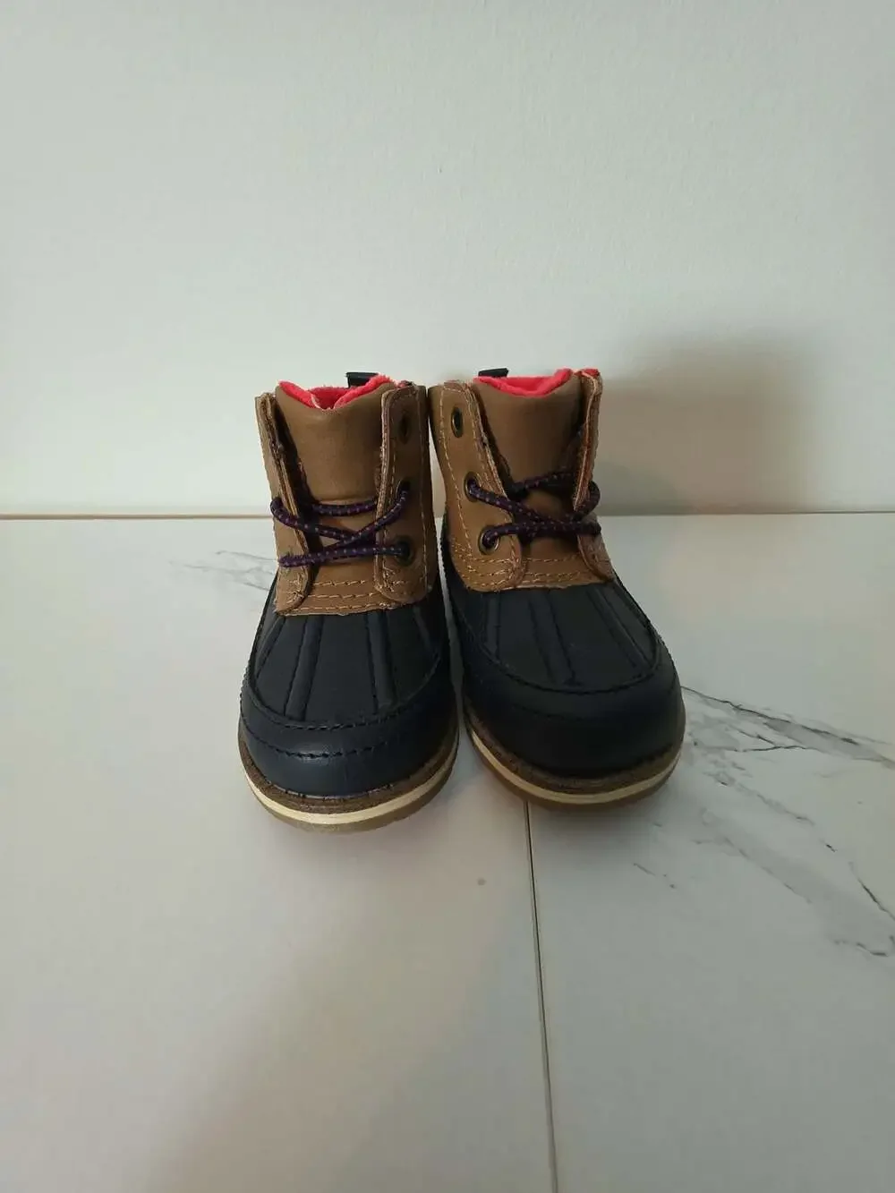 Max + Jake Dennis Duck Boot Toddler Size 5 Brown and Black Winter Boots